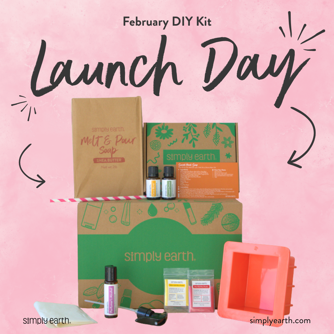 Pure Oil Education Facebook ad: Create Your Own Sunset-Inspired Soap Bars with Our DIY Kit!