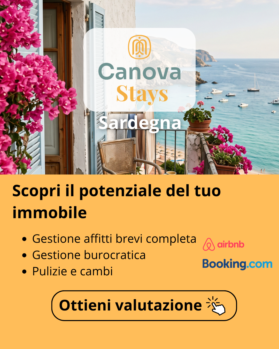 Canova Stays Facebook ad: Pagamenti Puntuali