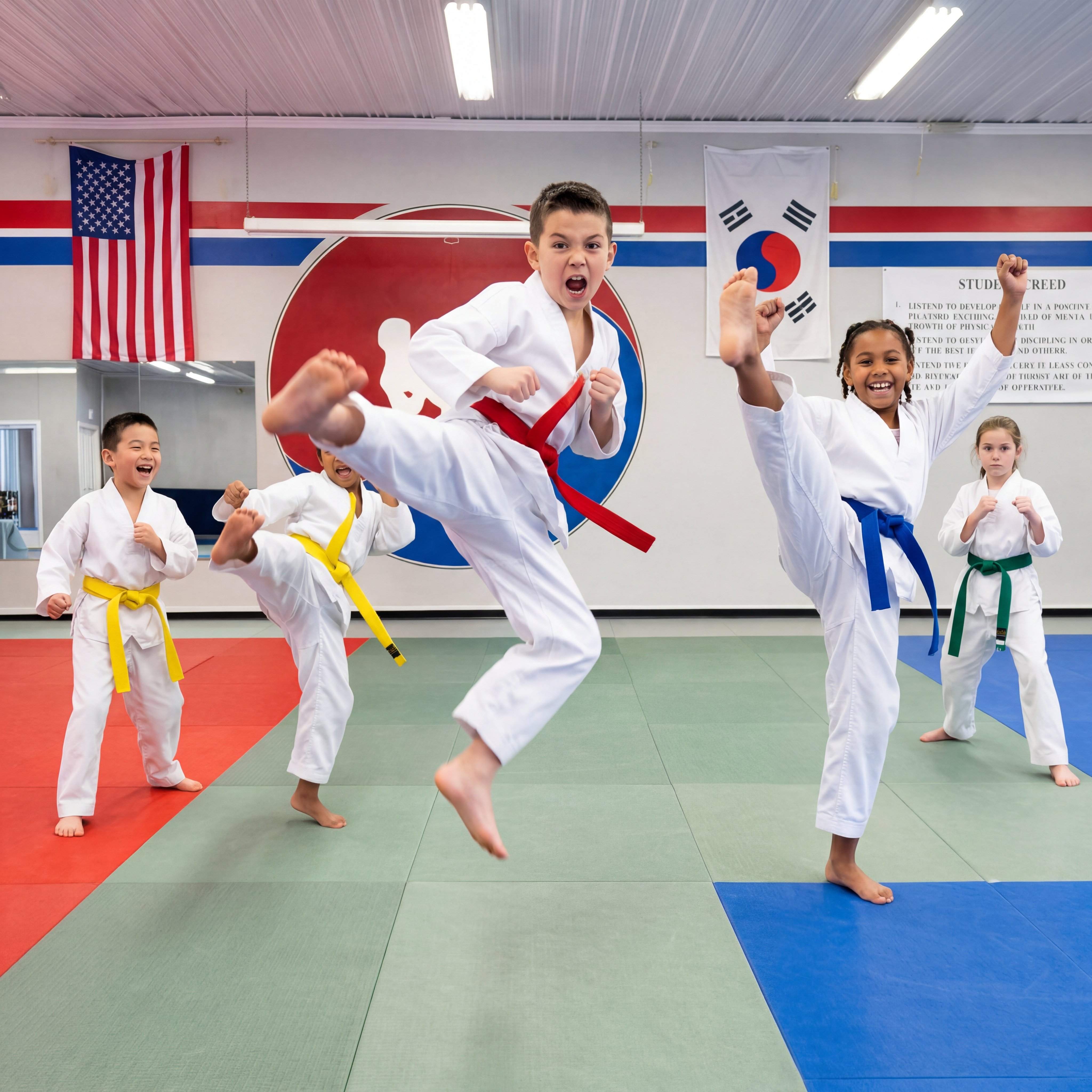 Pai's Tae Kwon Do Cobras Facebook ad: Albany Kids Taekwondo, Spring Enrollment Open