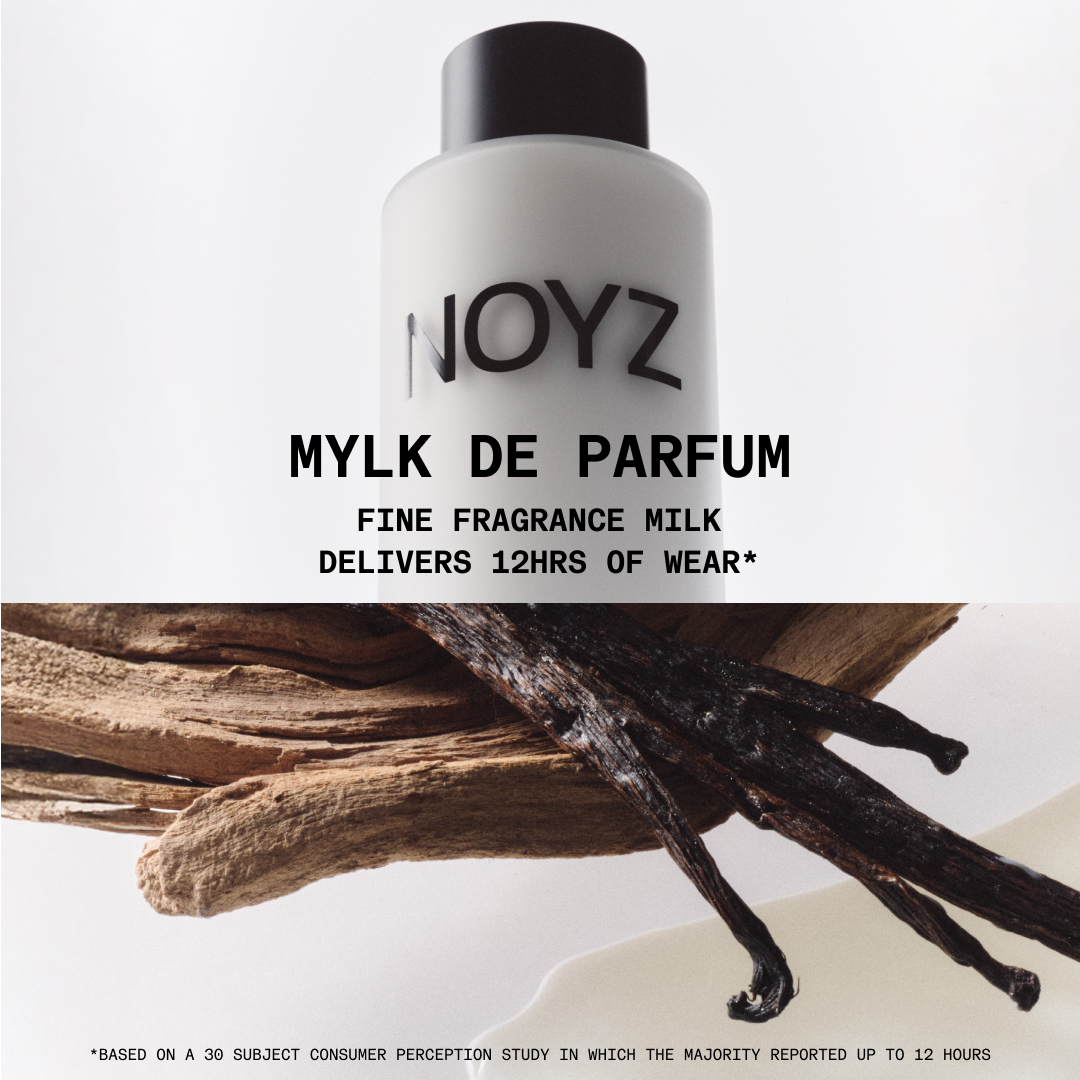 NOYZ Facebook ad: MYLK DE PARFUM.