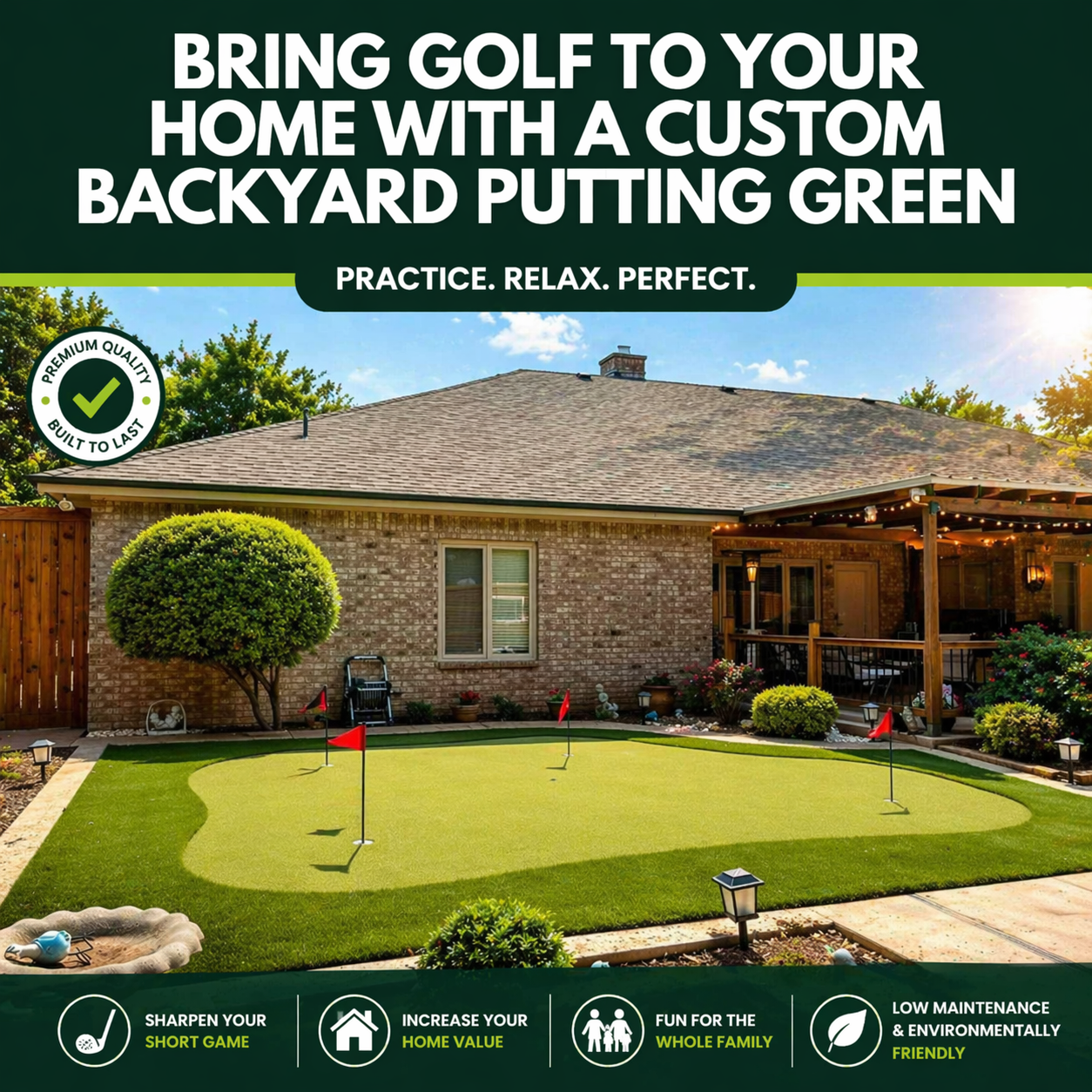 Golf Greens Texas Facebook ad