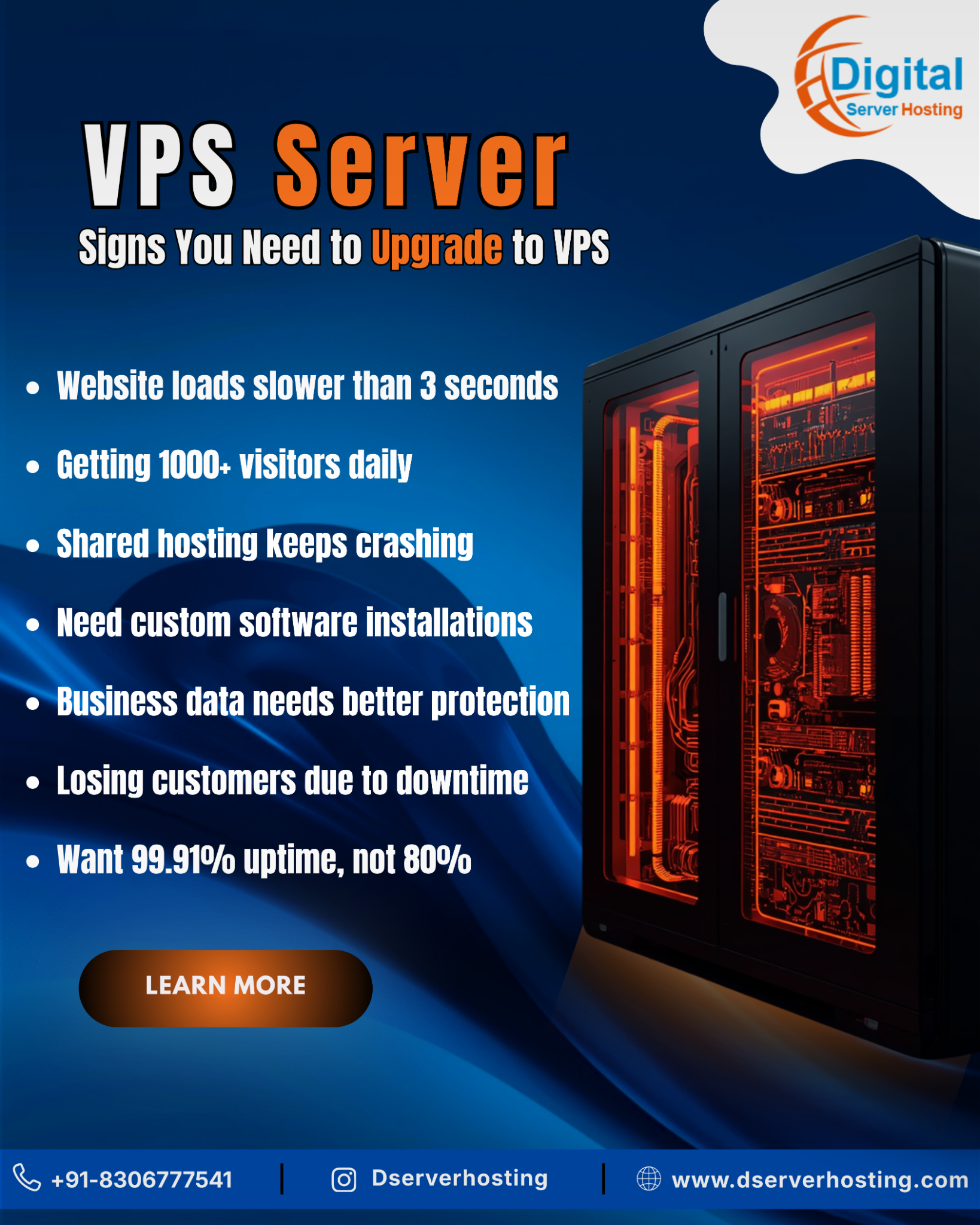 Dserver Hosting Facebook ad