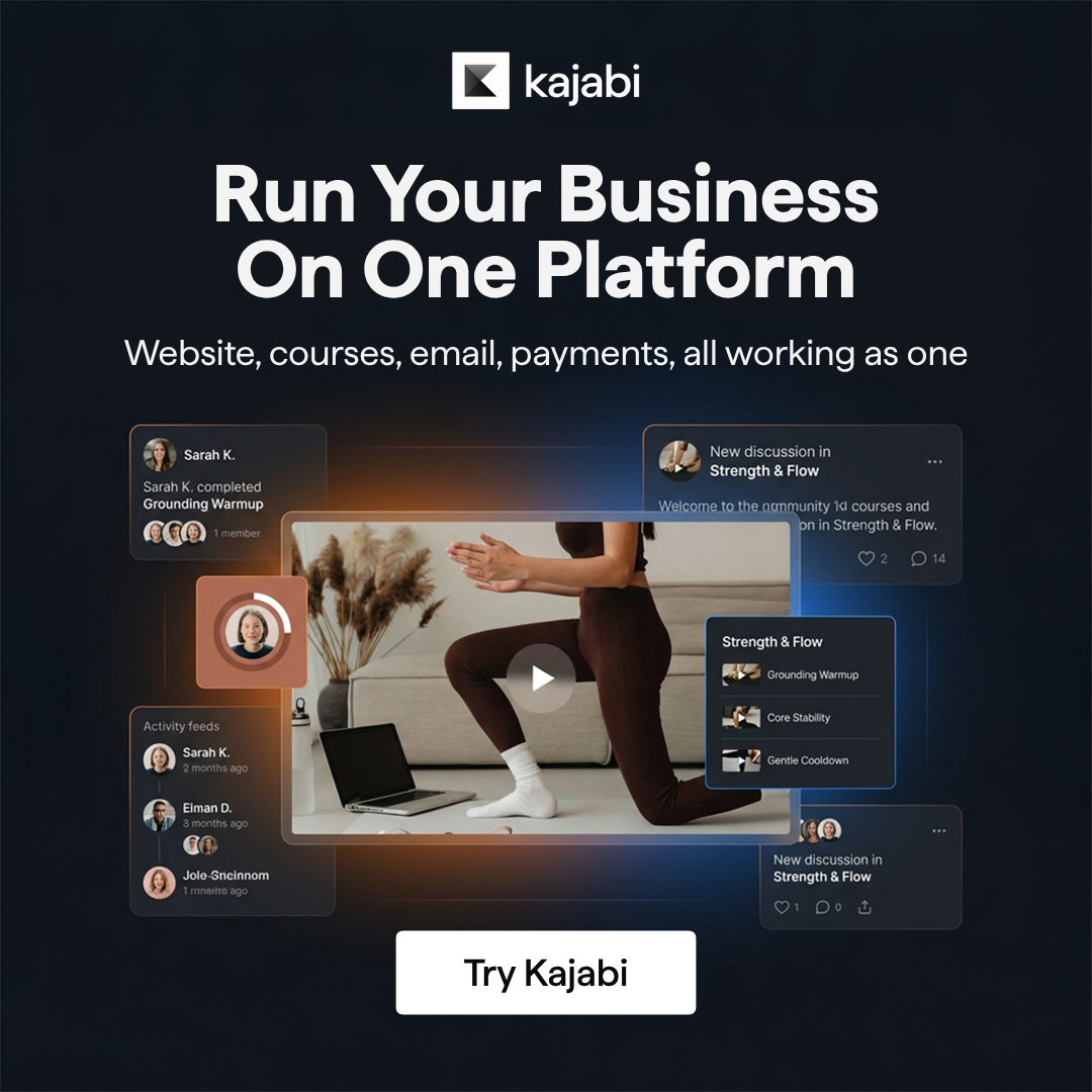 Kajabi Facebook ad: Get Started For Free