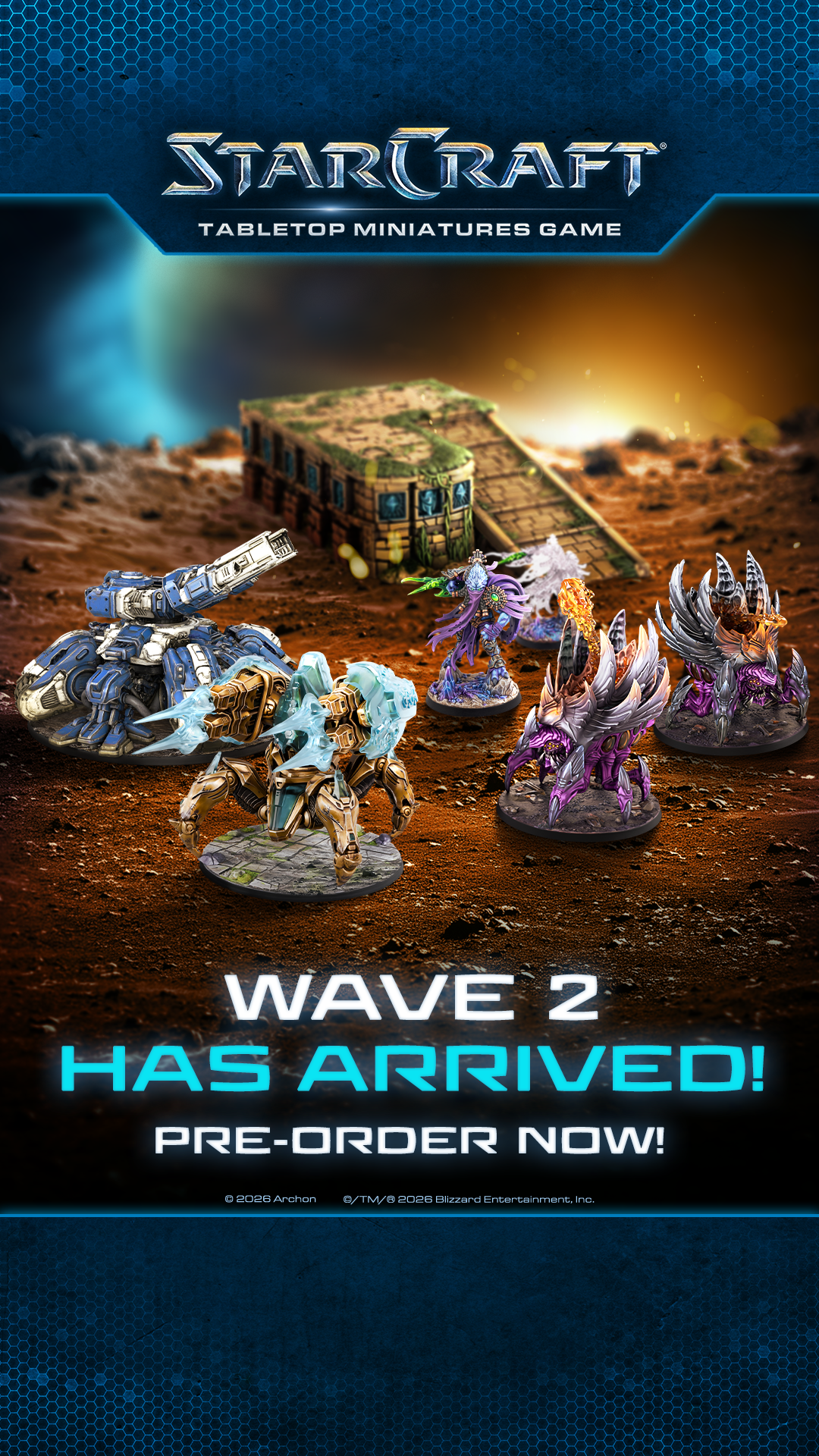 StarCraft: Tabletop Miniatures Game Facebook ad: Pre-order Wave 2 Now!