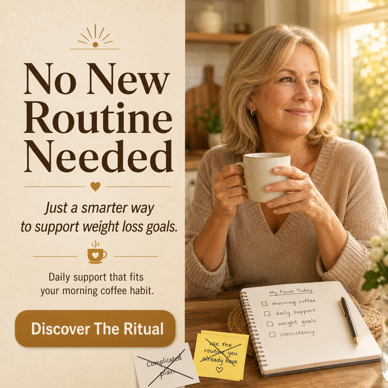 Dr Rebecca Collins - Weight Loss Coach Facebook ad: Not Another Harsh Fat-Burner
