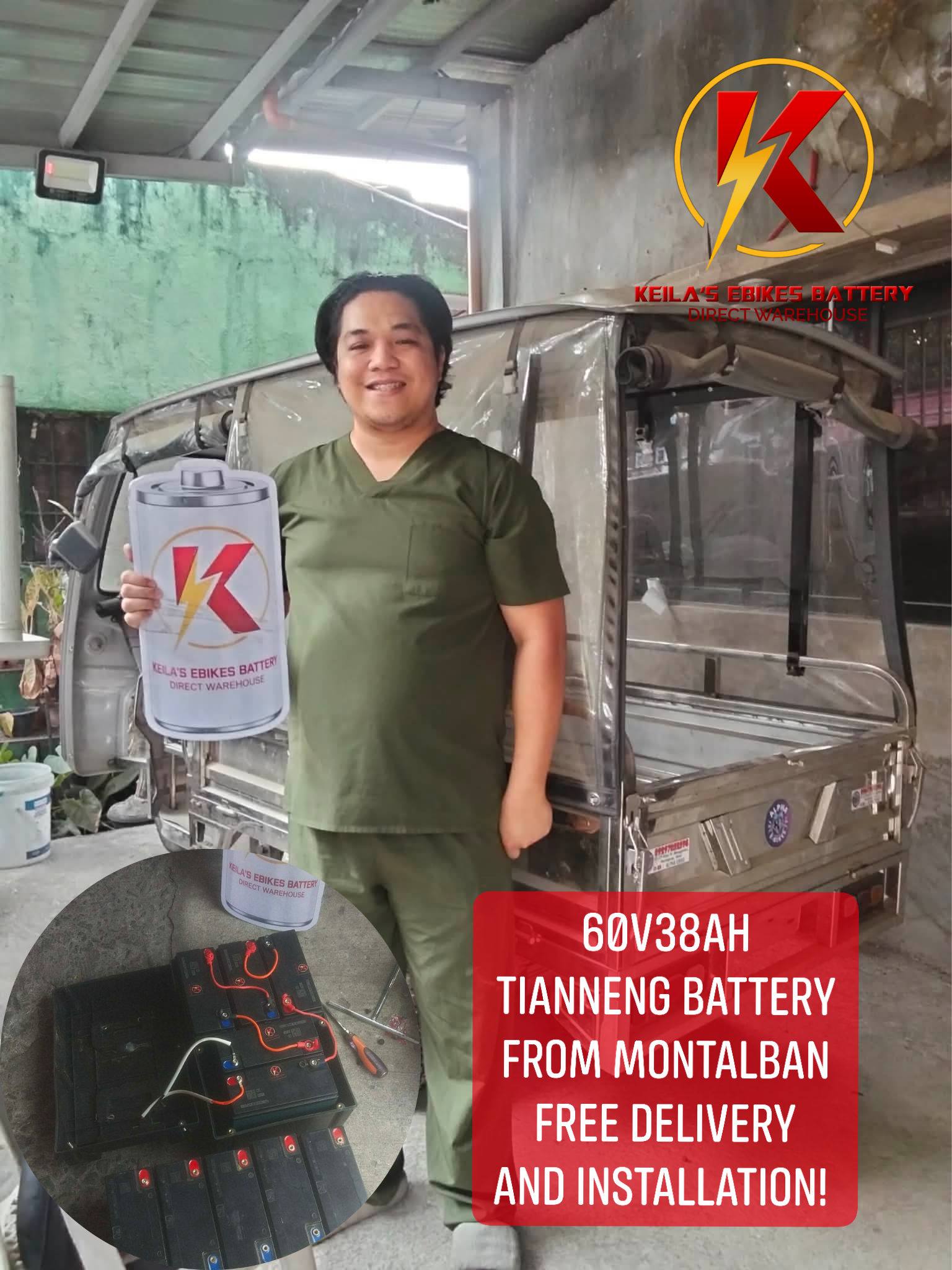 Keila's Ebikes Battery Direct Warehouse Facebook ad: PINAKAMURANG EBIKES BATTERY!