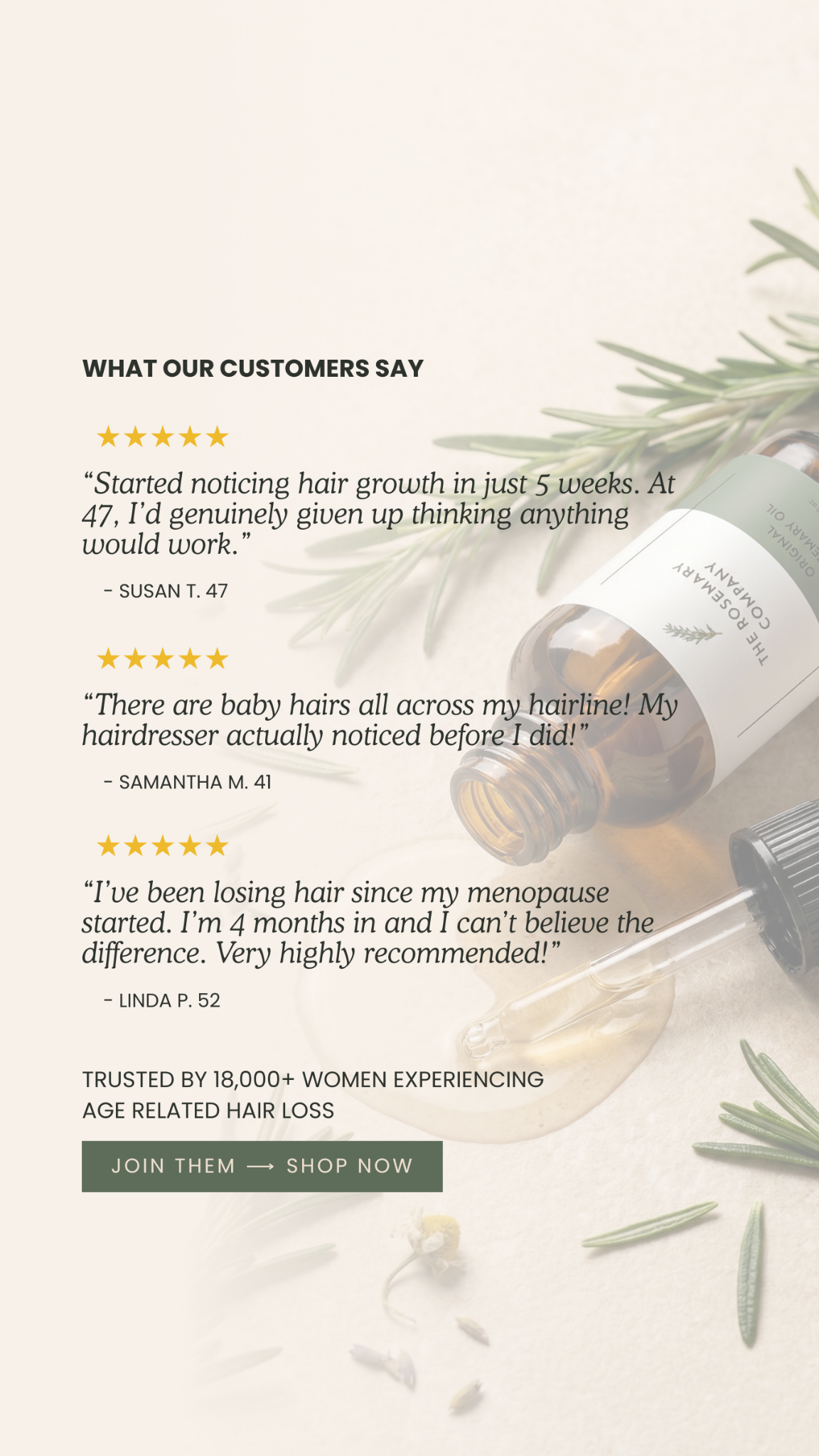 The Rosemary Company Facebook ad