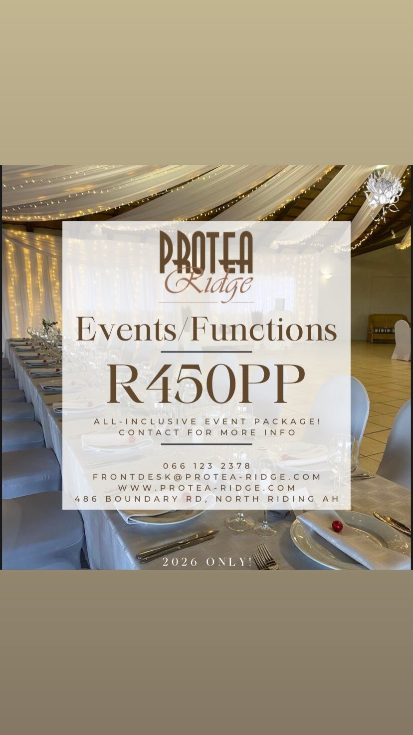 Protea Ridge Guest Cottages and Conference Centre Facebook ad from Aug 8, 2026