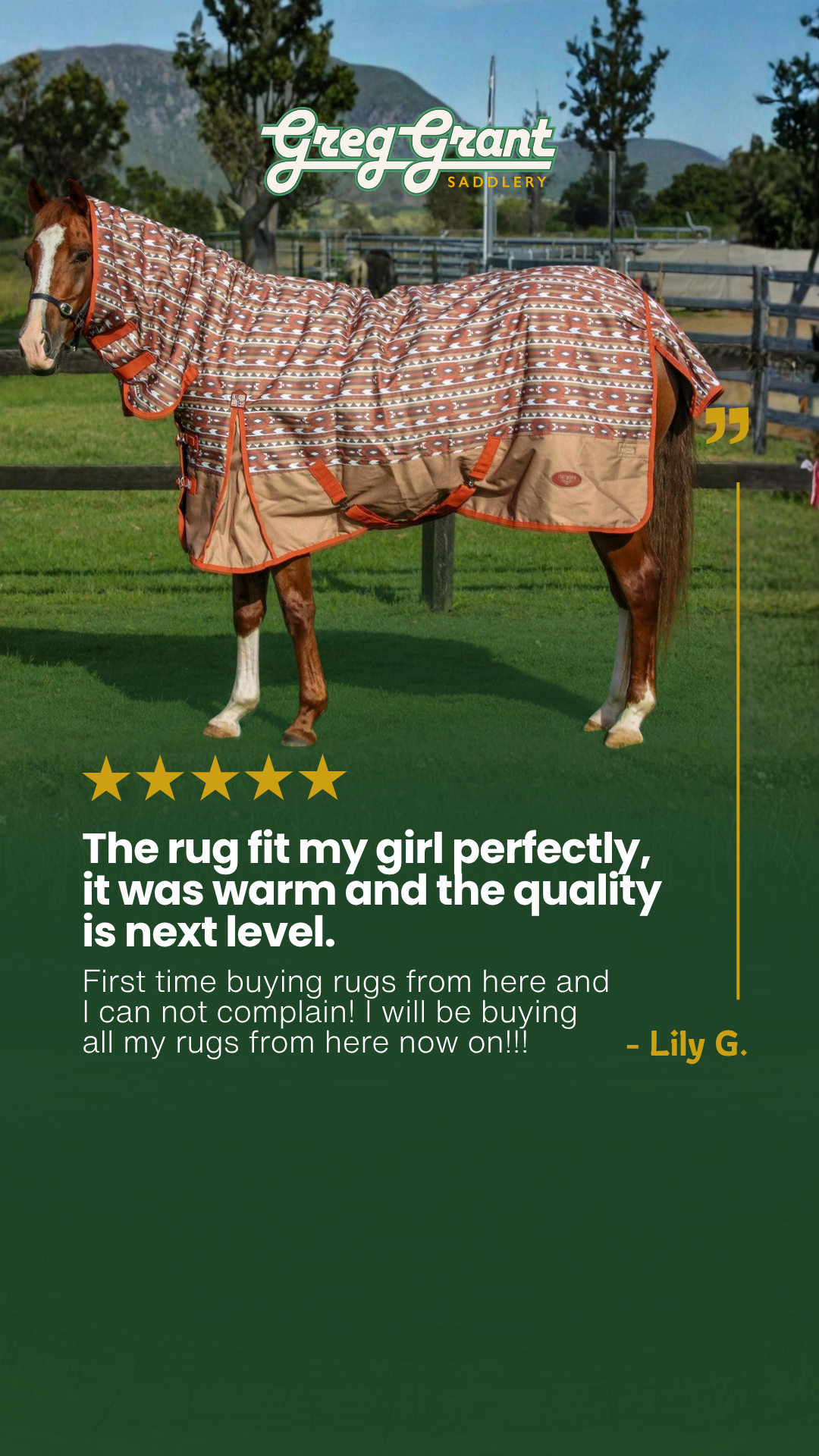 Greg Grant Saddlery Facebook ad from Apr 1, 2026
