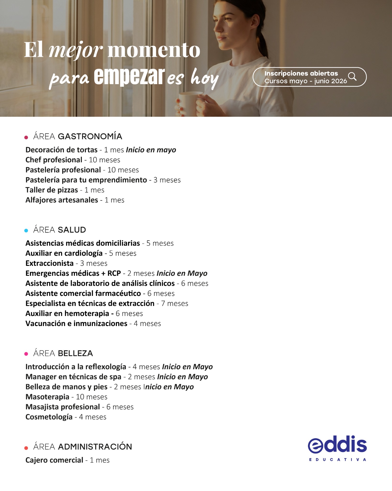 Eddis Educativa Asunción Facebook ad: ¿Querés aprender algo nuevo y sumar herramientas para…