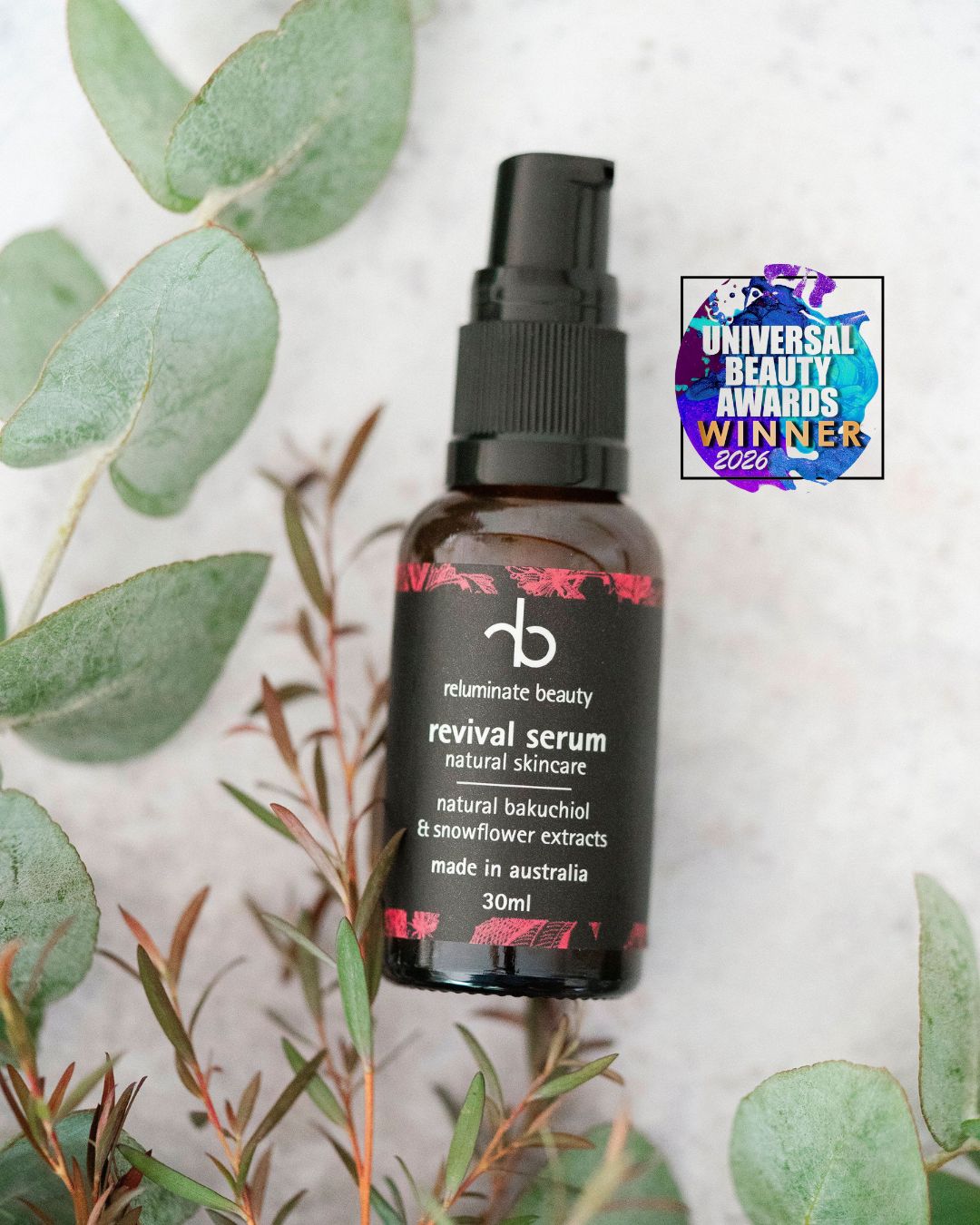 Reluminate beauty Facebook ad