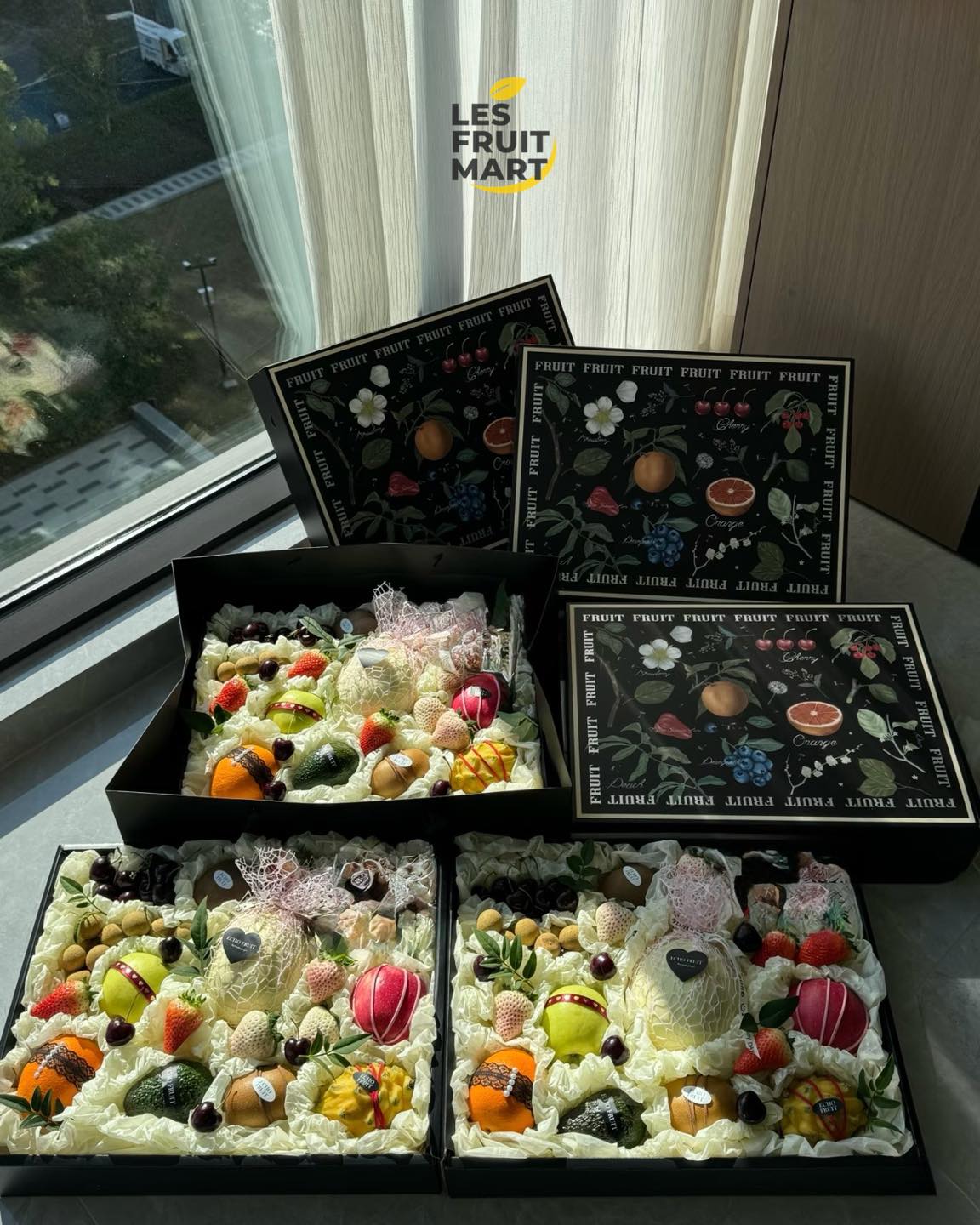 Les Fruit Mart Facebook ad: A sweet basket of fresh fruits, filled with…