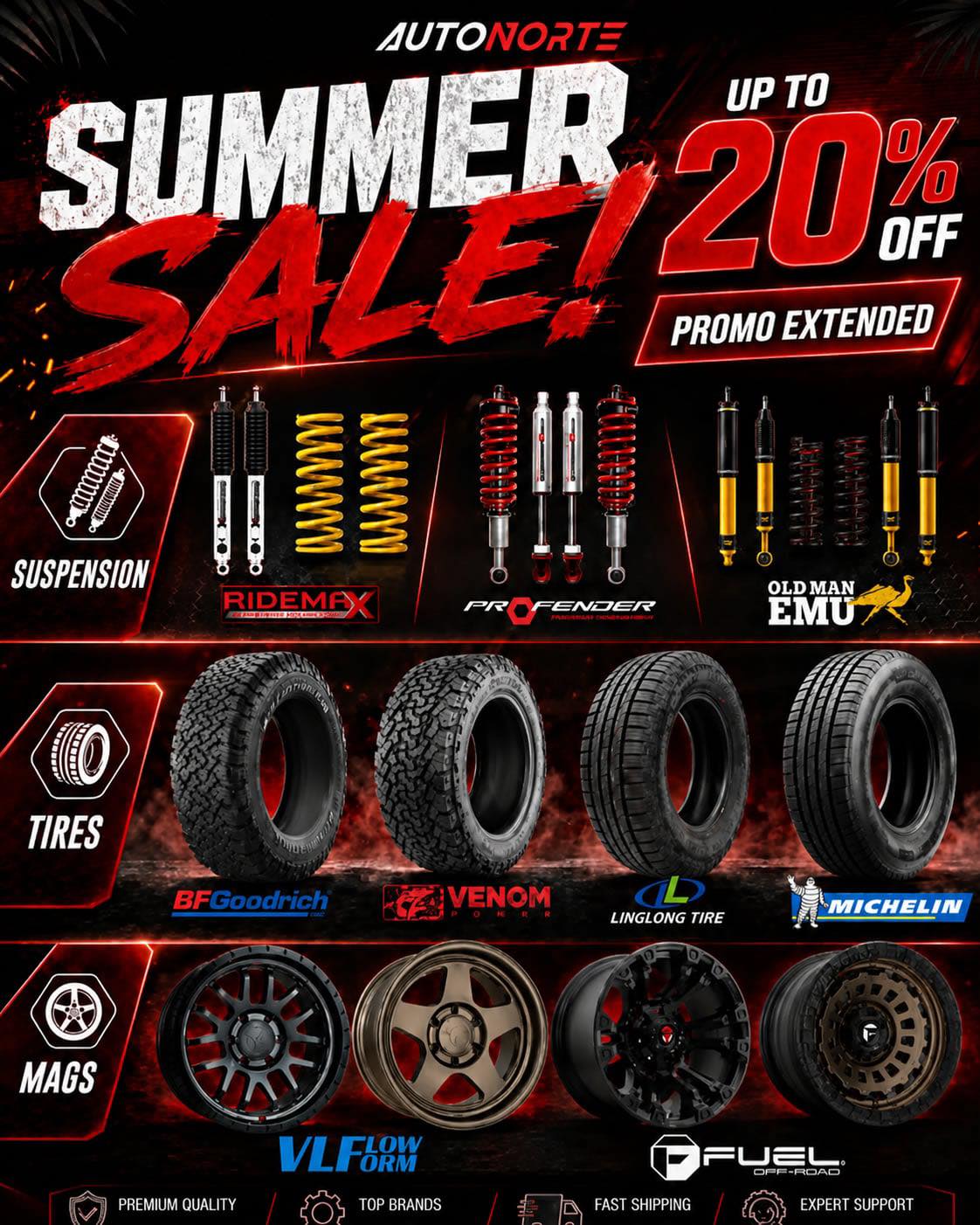 AutoNorteph Facebook ad: EXTENDED ANG SUMMER SALE NA SA AUTONORTE!