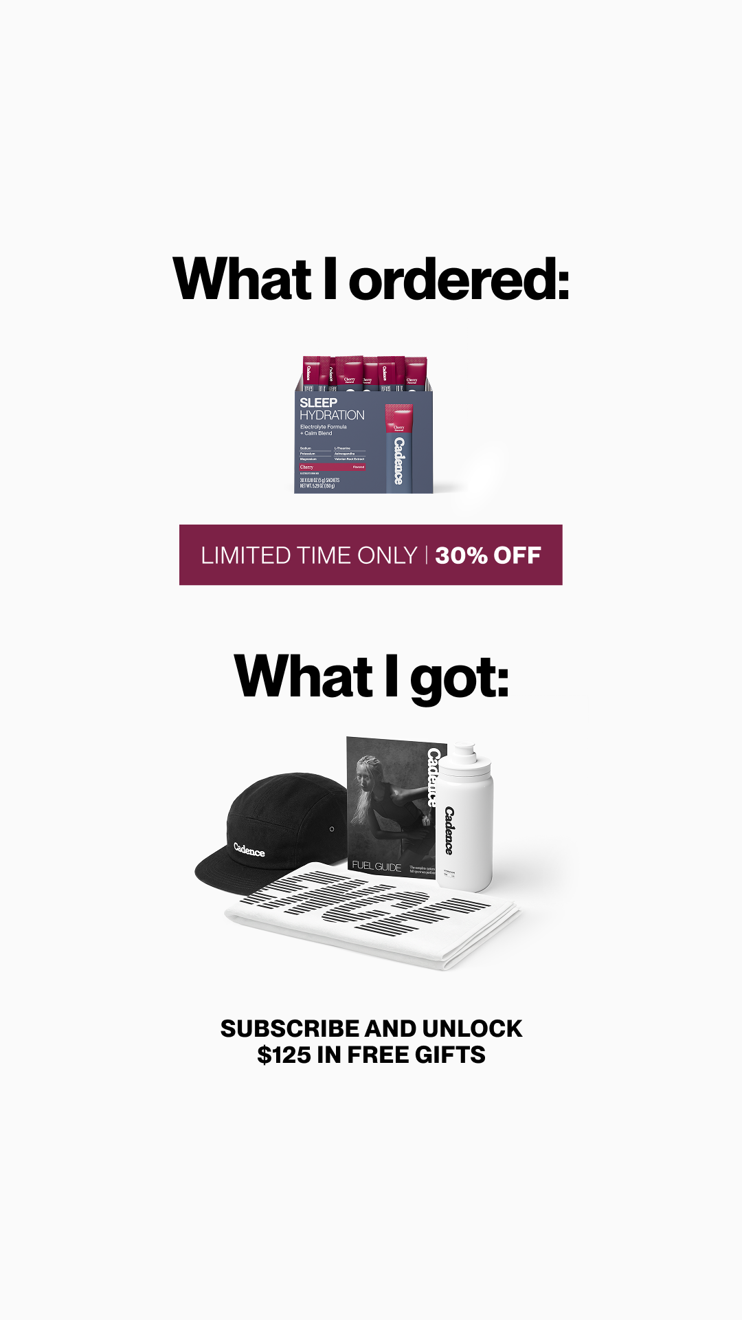 Use Cadence Facebook ad