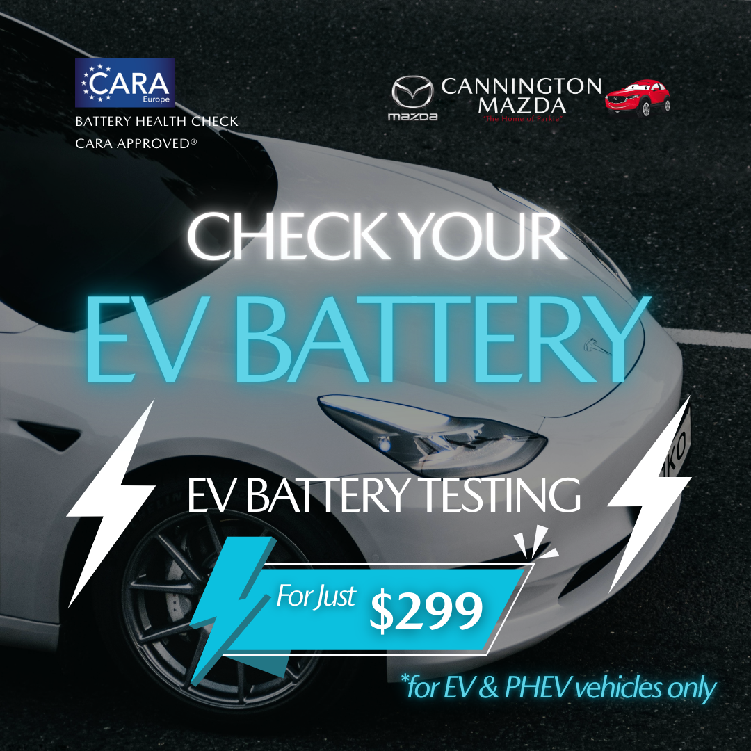 Parkland Mazda Facebook ad: EV Battery Test | Cannington Mazda
