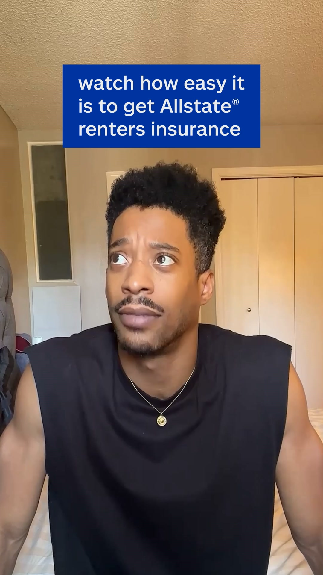 Allstate Facebook ad: Get a renters insurance quote today.