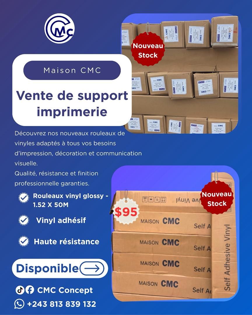 CMC Concept Facebook ad: NOUVEAUX ARRIVAGES DISPONIBLES CHEZ CMC BUSINESS!