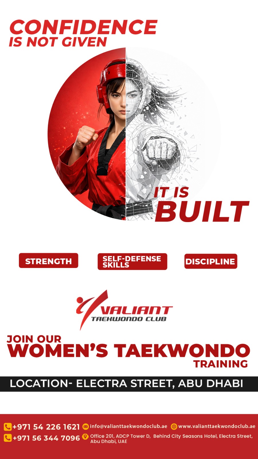 Valianttaekwondo Club Facebook ad