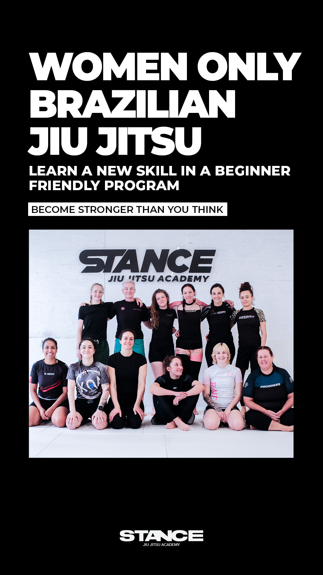 Stance Jiu Jitsu Academy Facebook ad from Mar 11, 2026