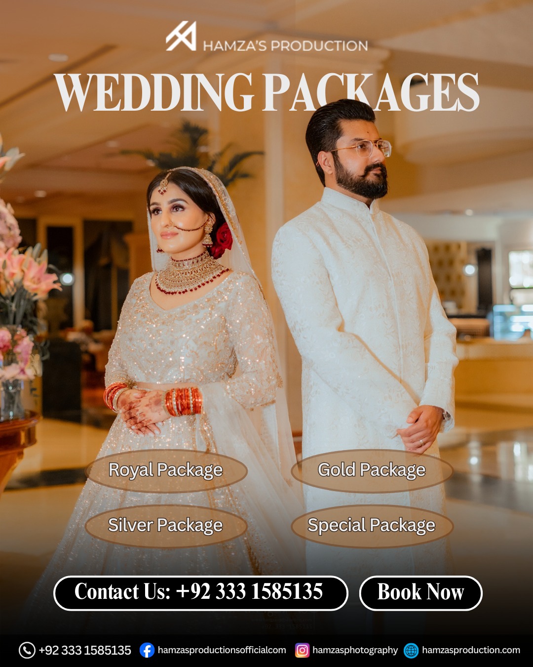 Hamza's Photography Facebook ad: Looking for a professional wedding photographer or…