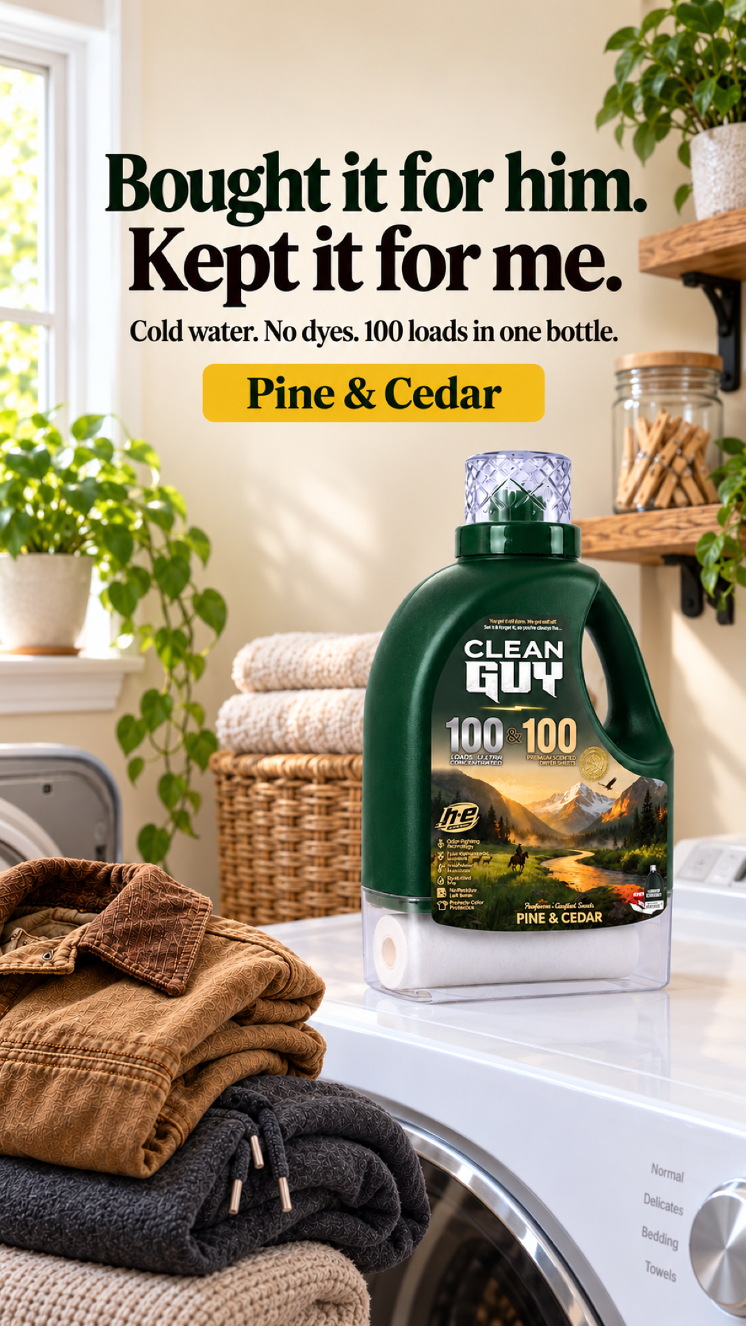 Clean Guy Facebook ad: You're a dude, not a lilac.