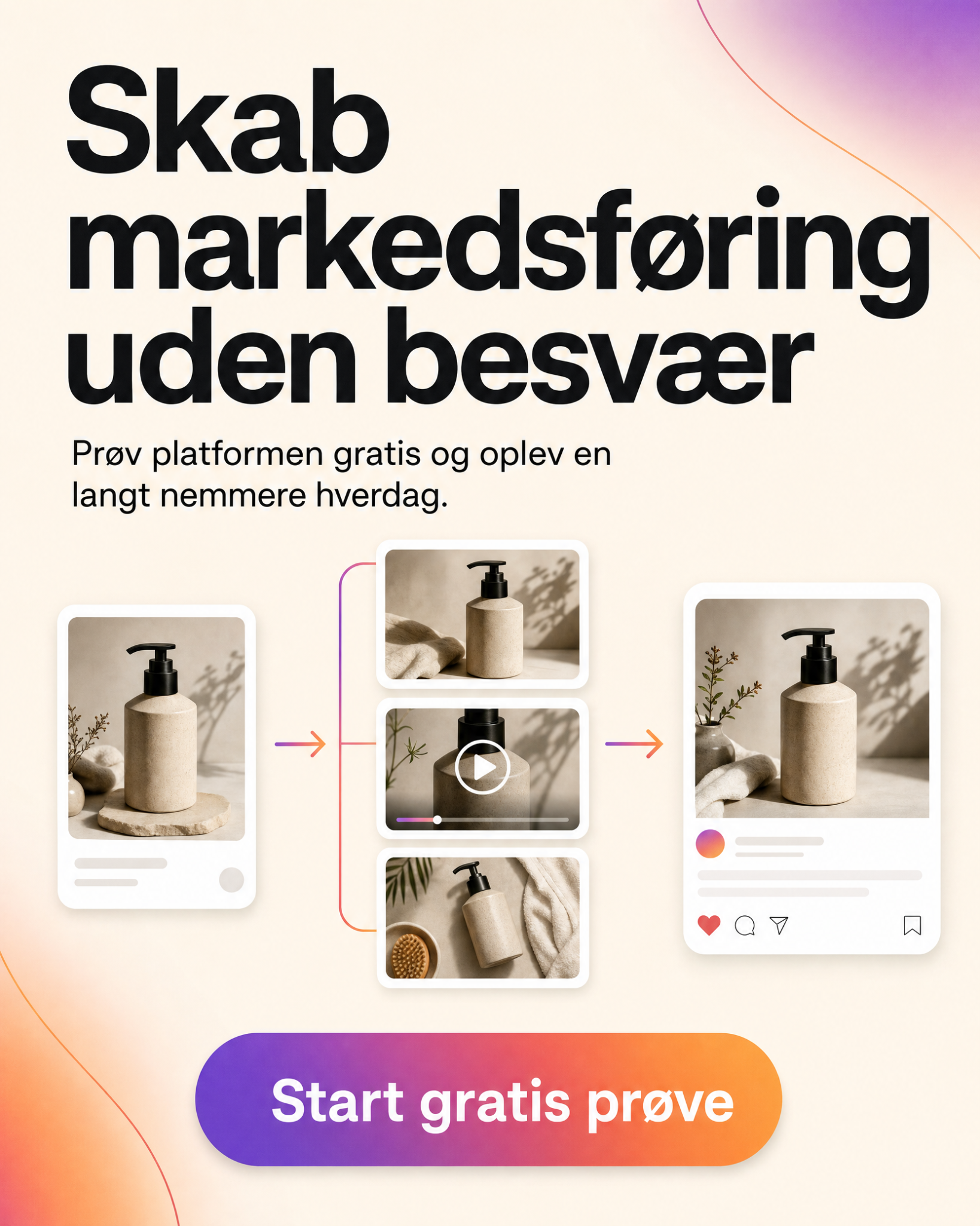 Digibate Facebook ad: Få flere salg med bedre content Prøv gratis i dag.