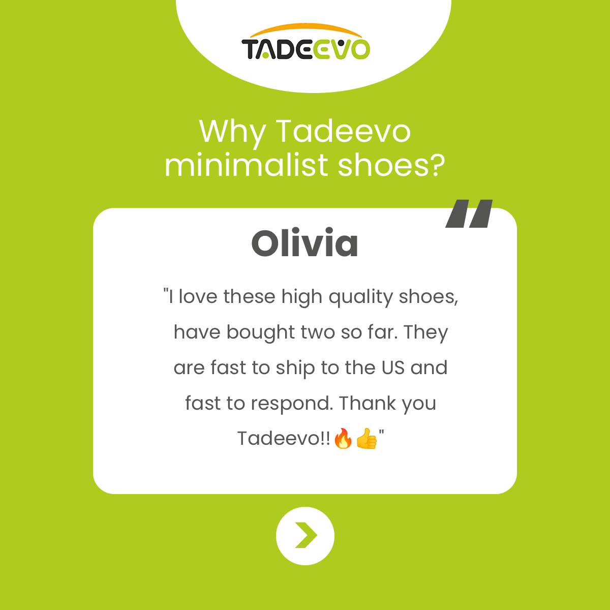 Tadeevo Facebook ad: Tadeevo Barefoot