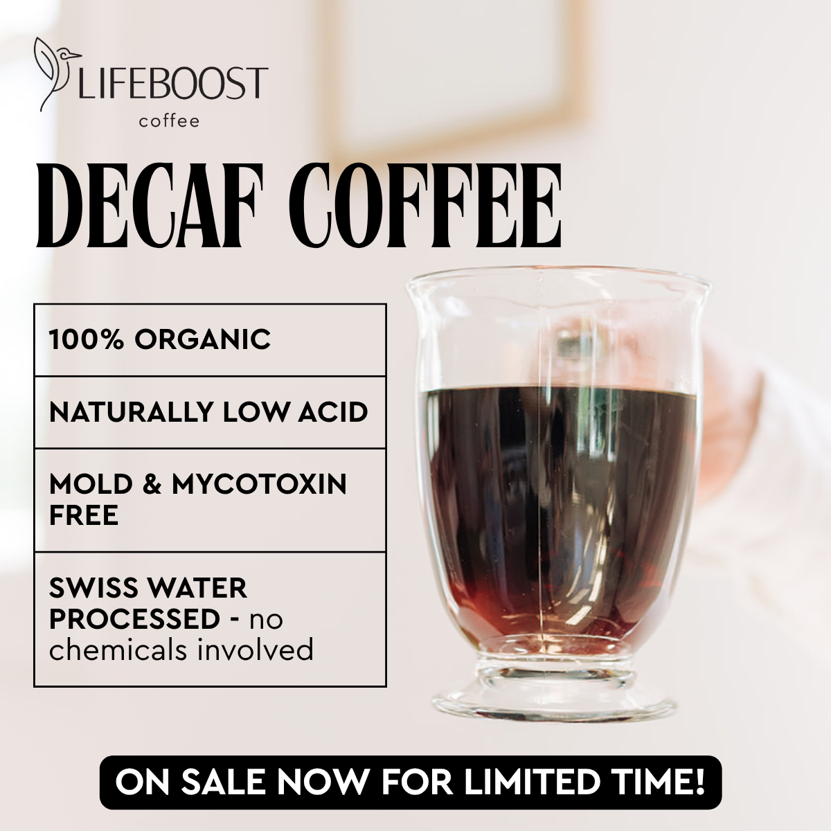 Lifeboost Coffee Facebook ad