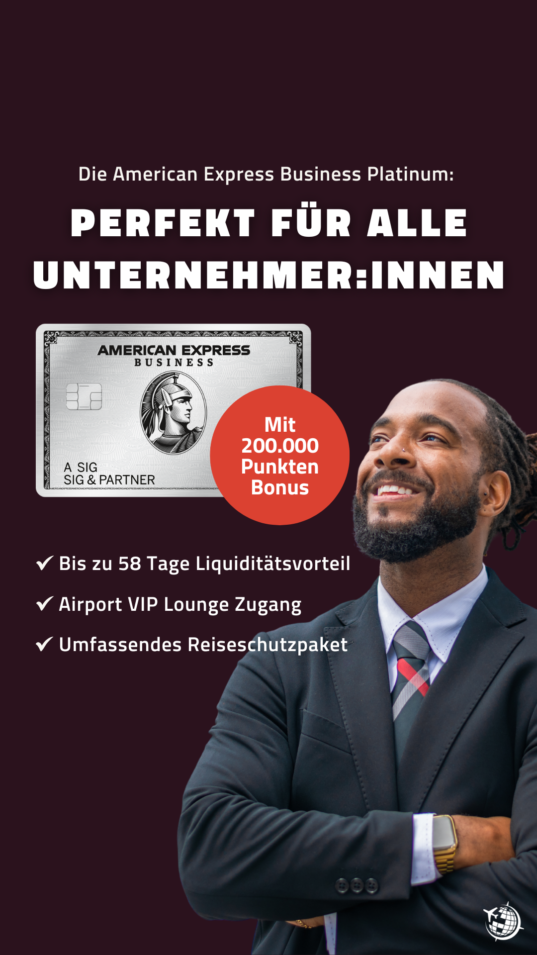reisetopia Facebook ad: Hol dir den XXL-Willkommensbonus von 200.000 Membership…