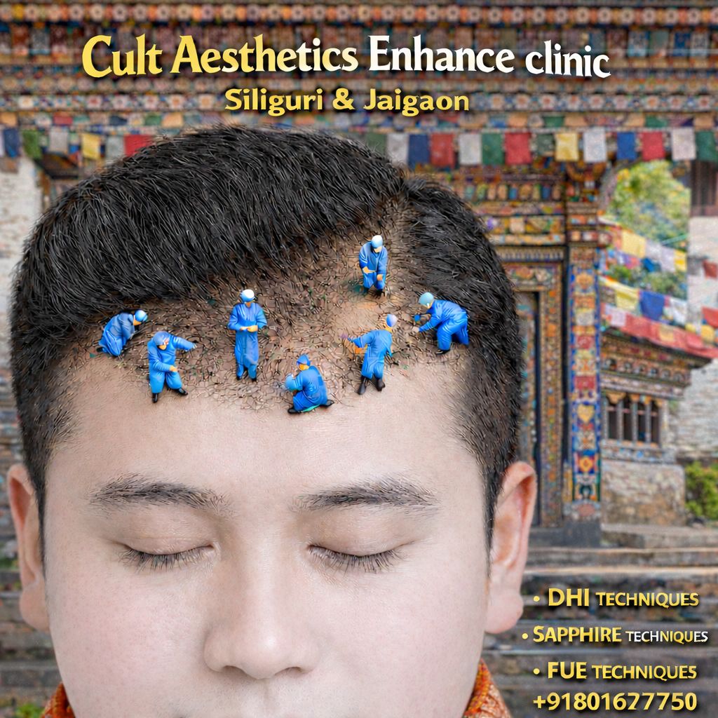 cult Aesthetics enhance clinic Siliguri & Jaigaon Facebook ad: HAIR TRANSPLANT, BEARED TRANSPLANT, MOUSTACHE TRANSPLANT…