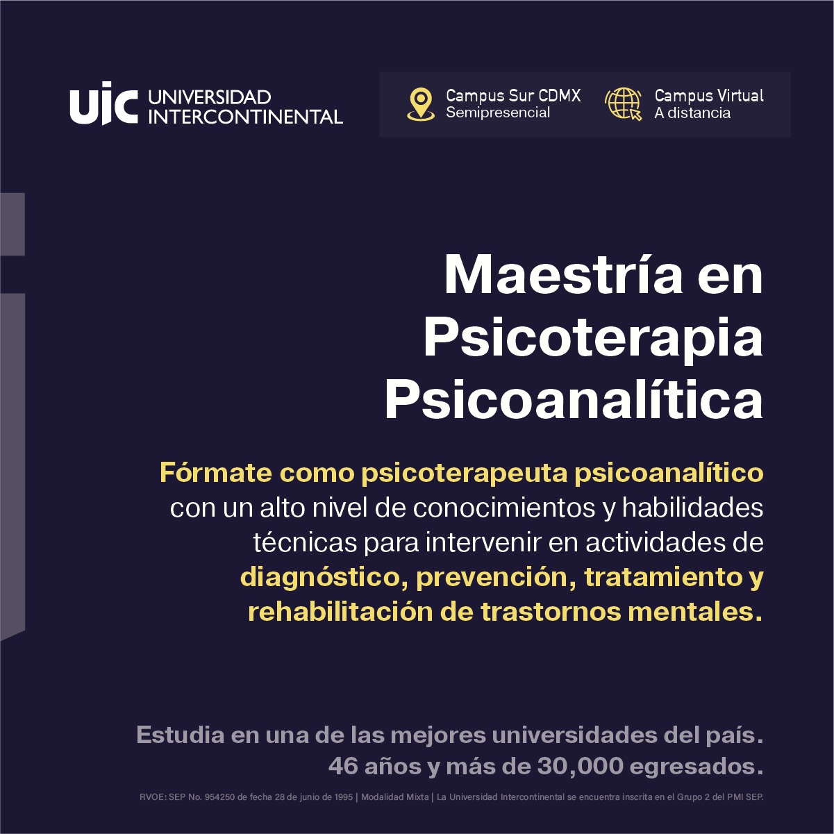 Universidad Intercontinental Facebook ad