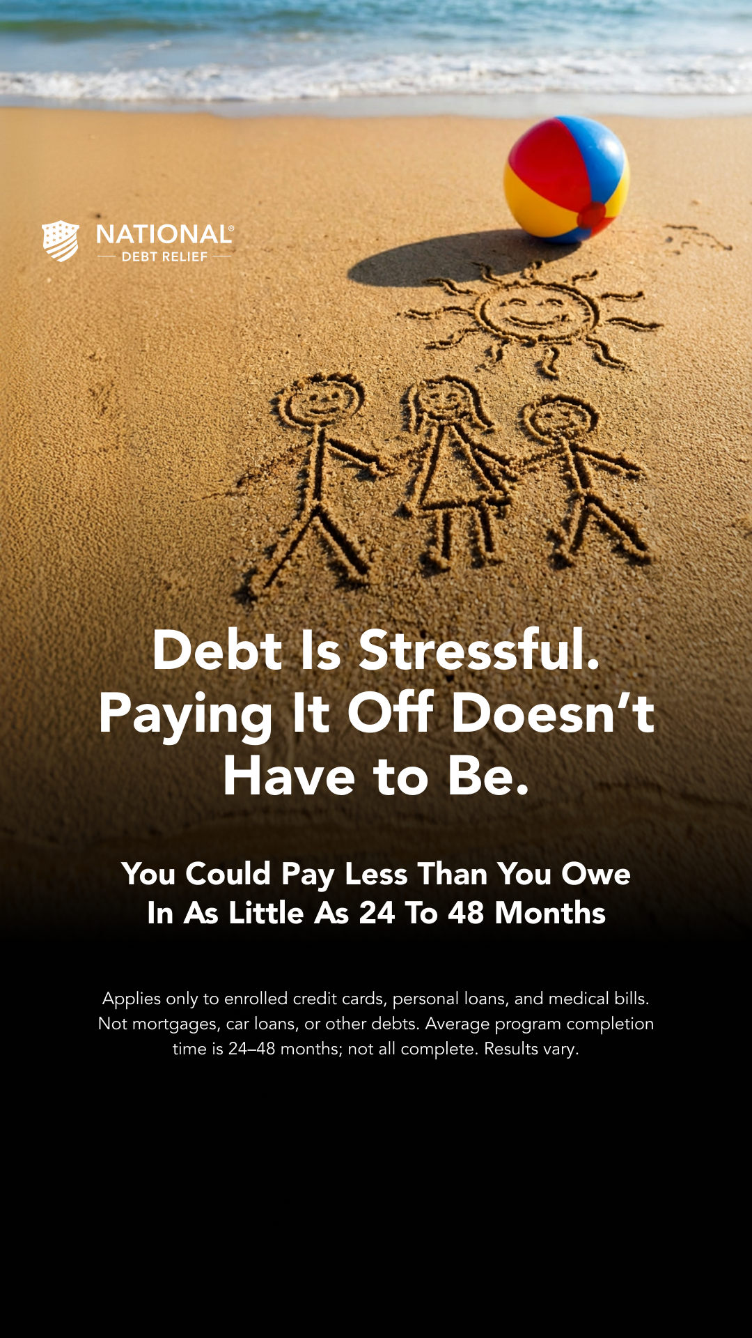 National Debt Relief Facebook ad