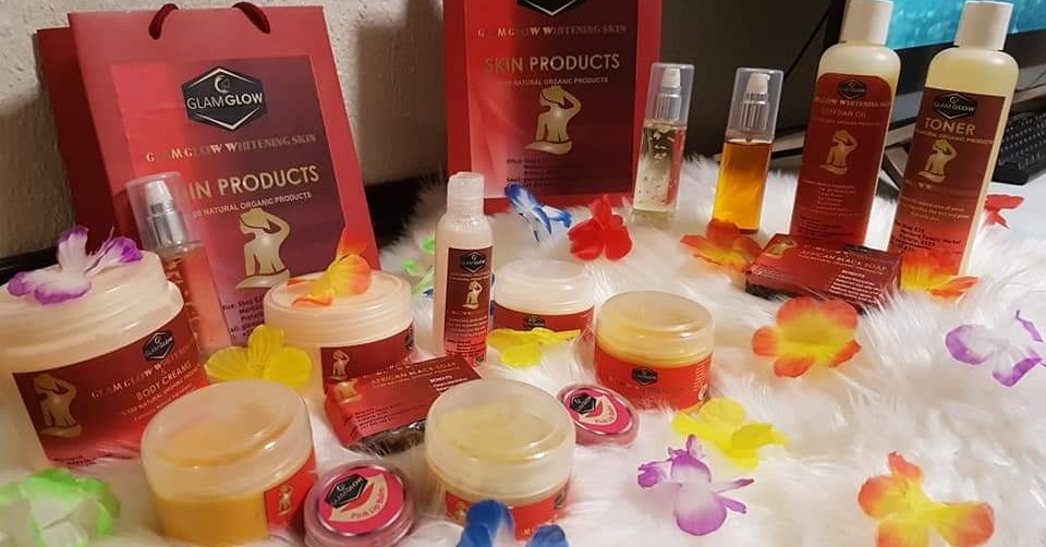 Glam Glow skin care products Facebook ad