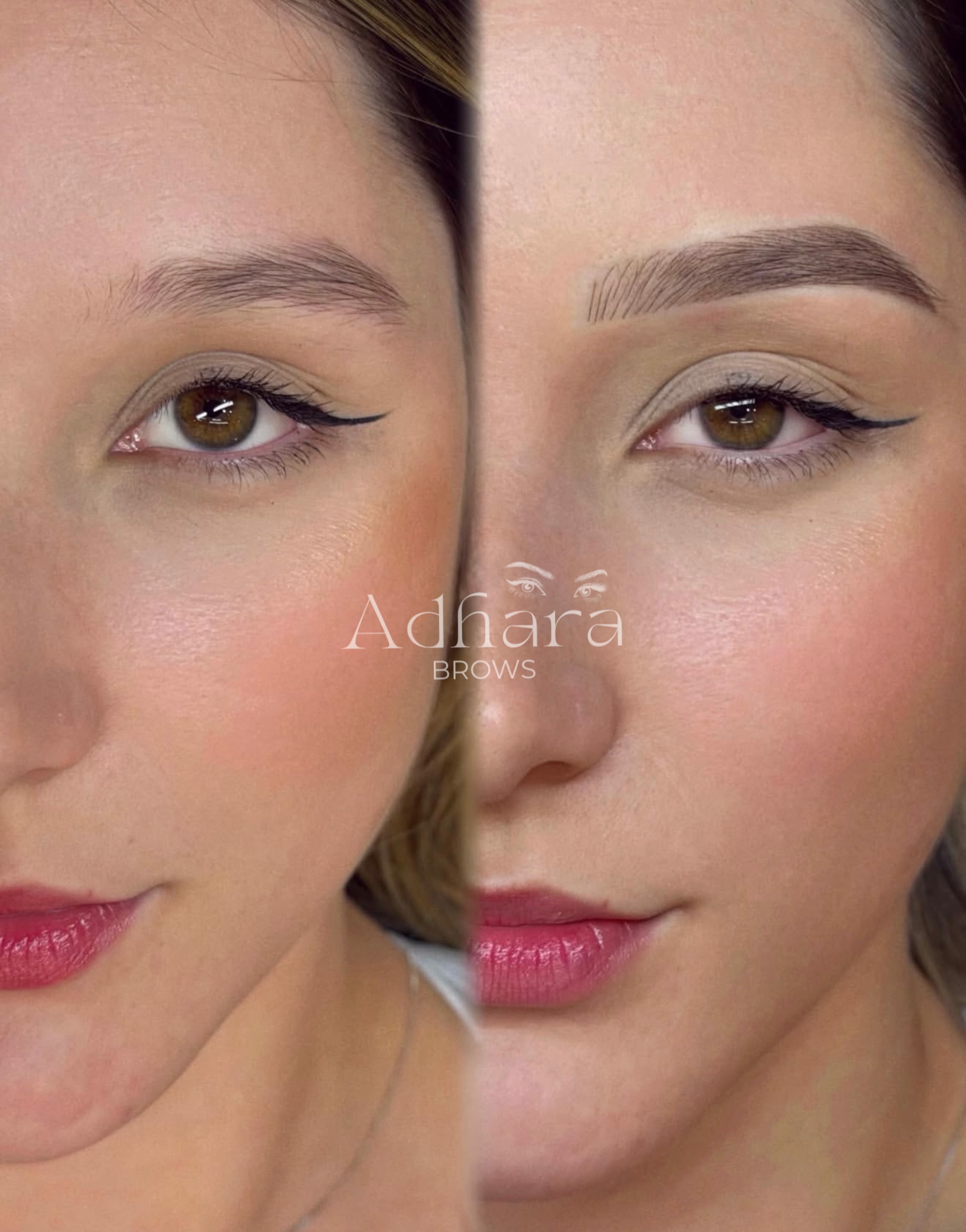 Adhara Brows Facebook ad: DISEÑAMOS TUS CEJAS PERFECTAS ¡Recuerda!