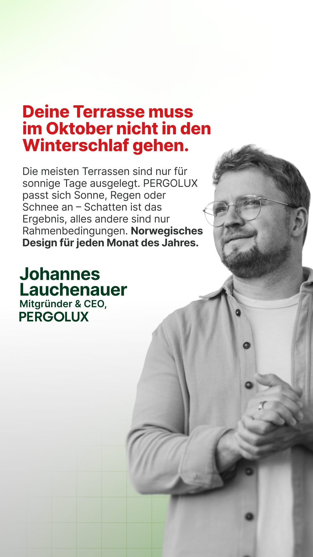 Pergolux Facebook ad