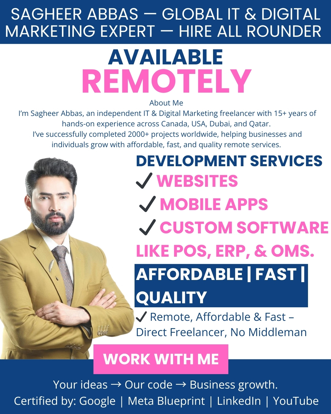 Syed Sagheer Abbas Rizvi Facebook ad