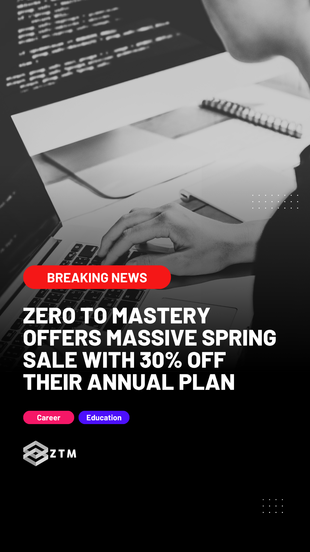 Zero To Mastery Facebook ad