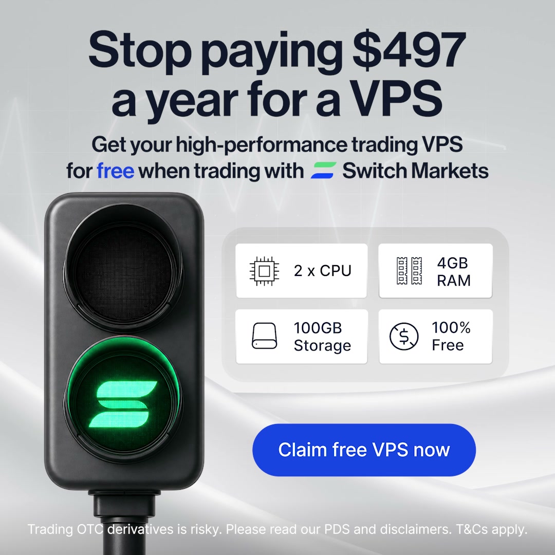 Switch Markets Facebook ad: Get a FREE VPS (worth $497) when you…