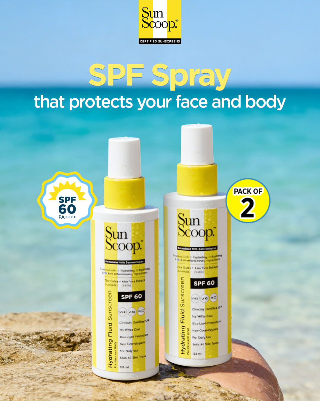 Sunscoop SPF Facebook ad