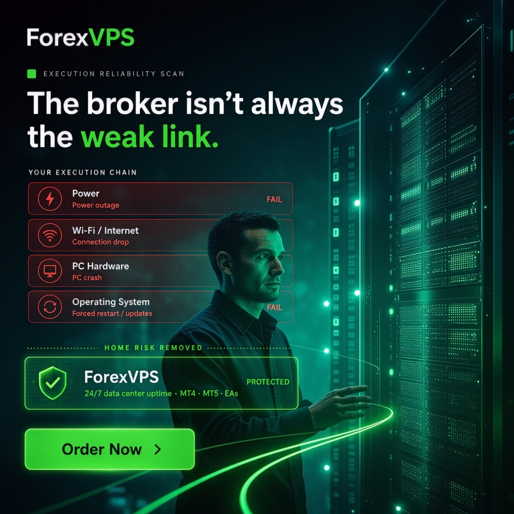 ForexVPS.net Facebook ad: VPS Optimized for Traders