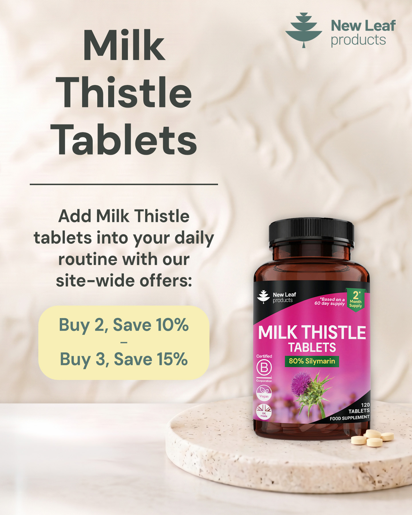 New-Leaf-Products.com Facebook ad