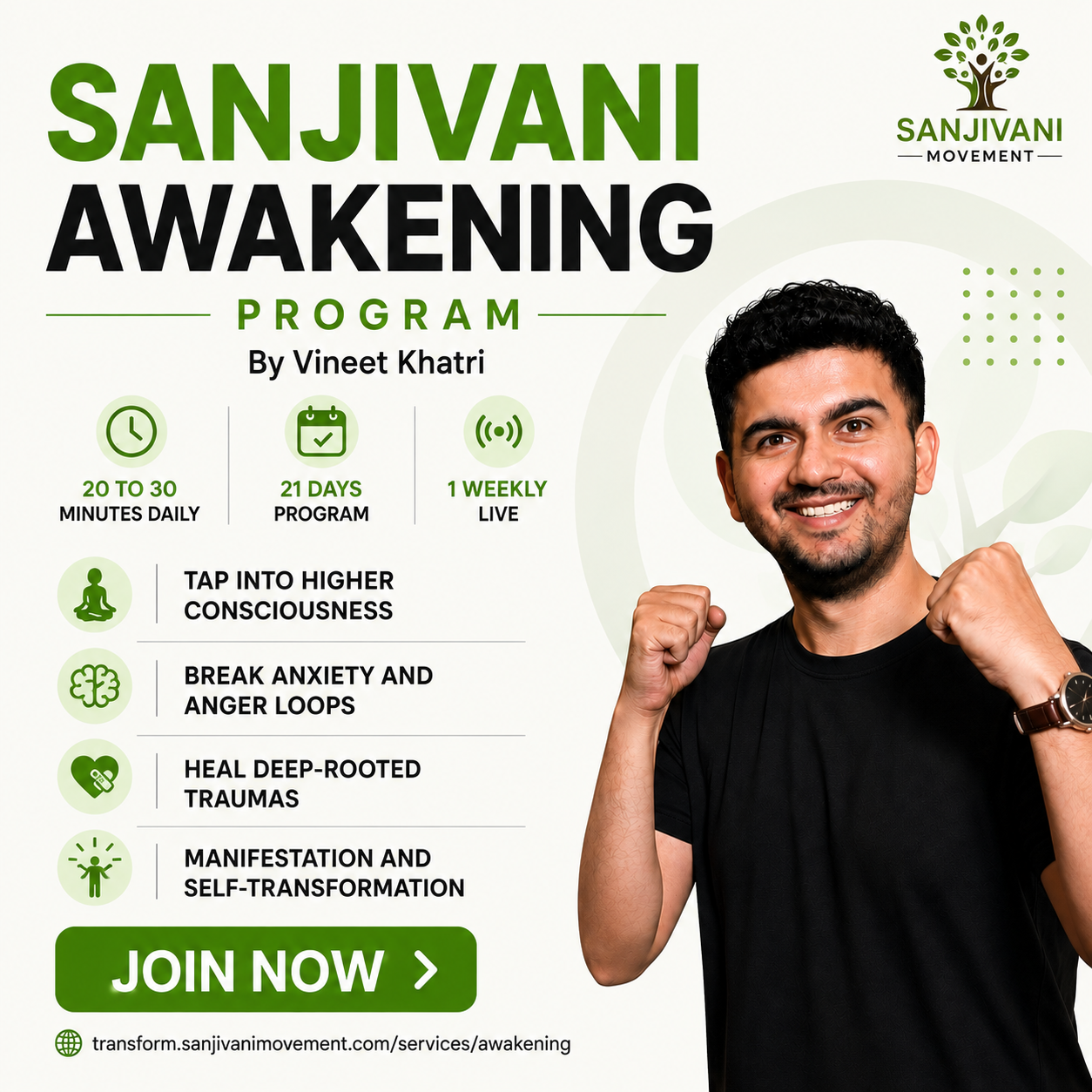 Sanjivani Movement by Vineet Khatri Facebook ad