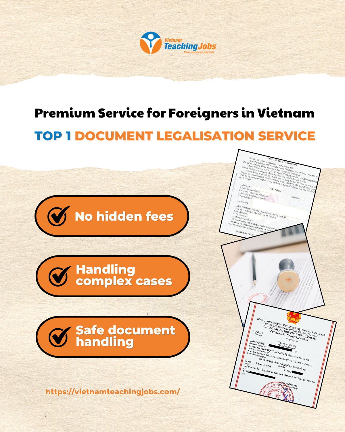 Vietnam Legal Hub for Foreign Teachers Facebook ad: One of the most frustrating challenges for teachers is…