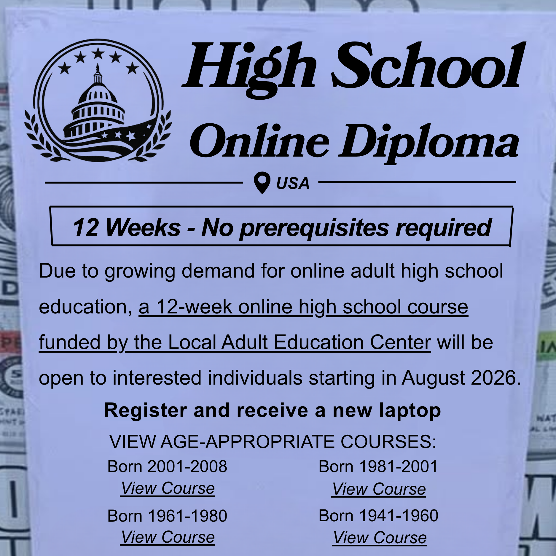 Life service Facebook ad: How to apply