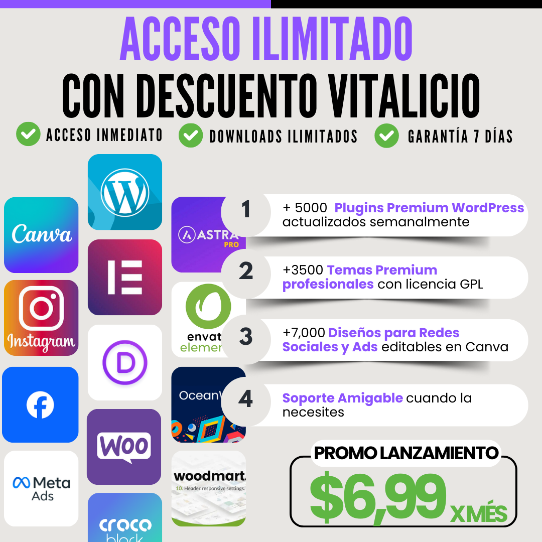 Top-Funnel Marketing Facebook ad: PRECIO CONGELADO DE POR VIDA