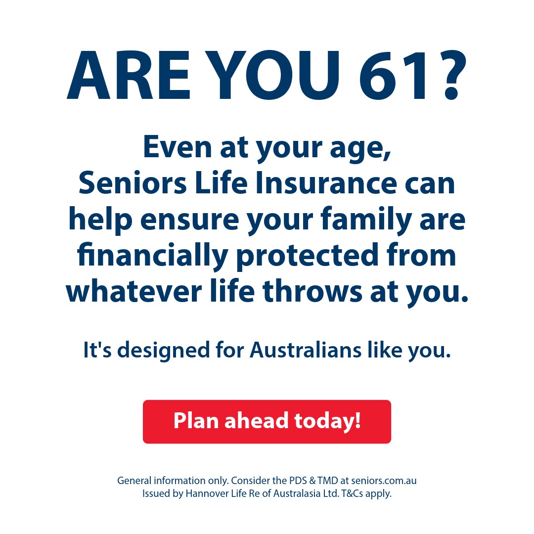 Australian Seniors Insurance Agency Facebook ad