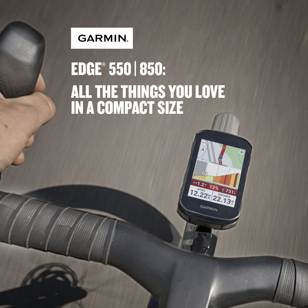 Garmin Cycling Facebook ad: Edge 550 | 850