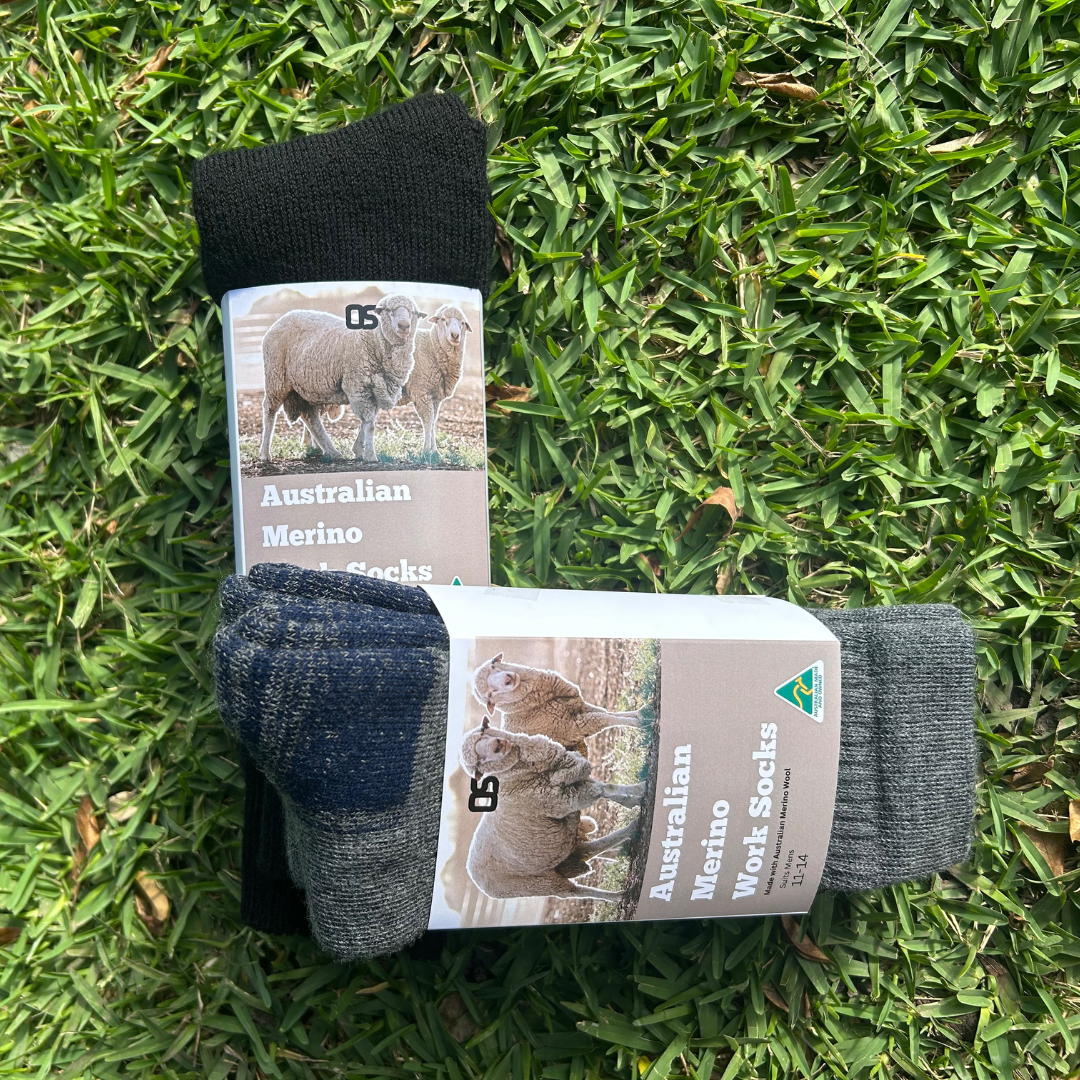 Onlysocksau Facebook ad: Heavy Duty Wool Work Socks