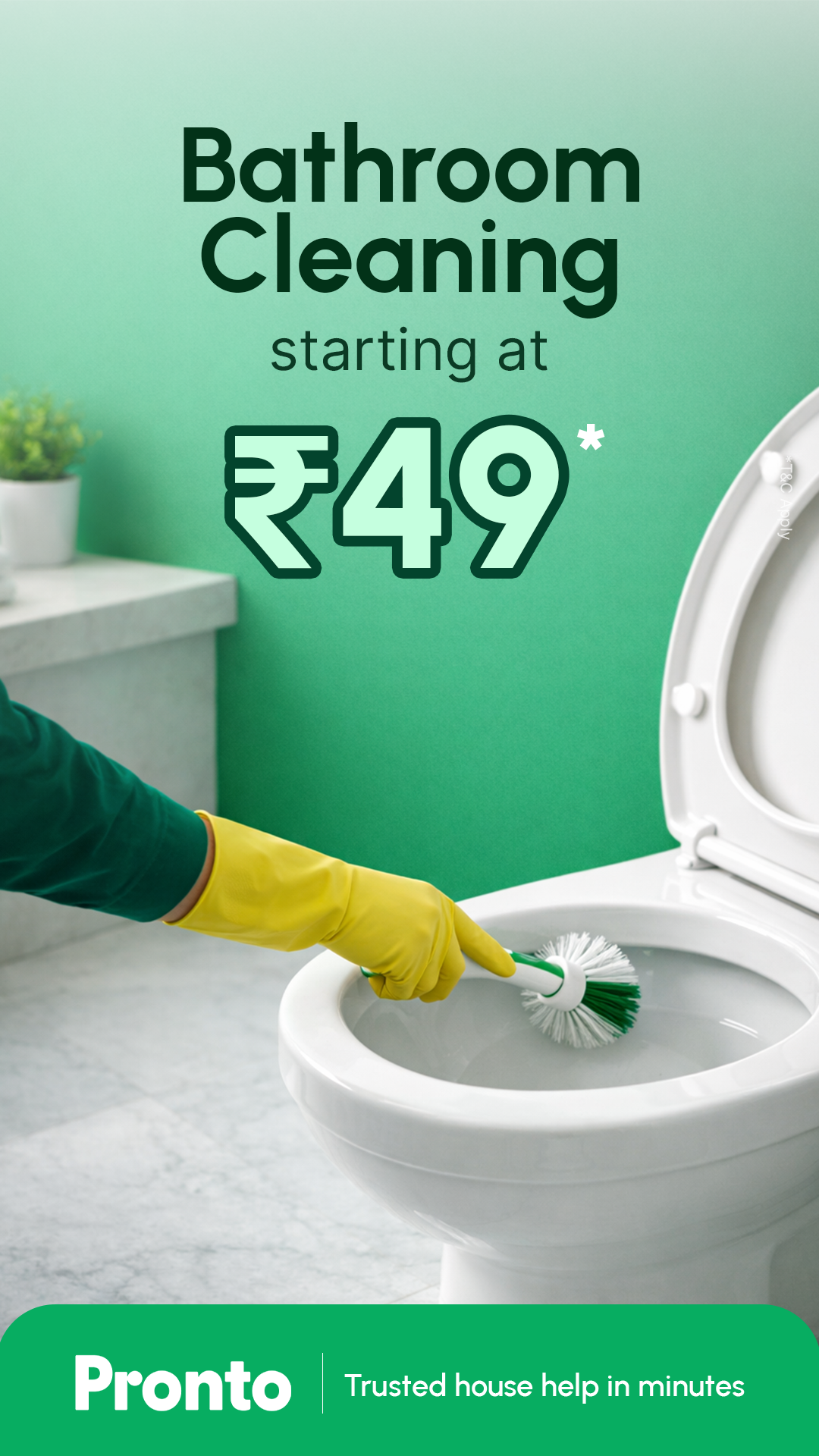 Pronto - India's 10 Minute Home Services App Facebook ad