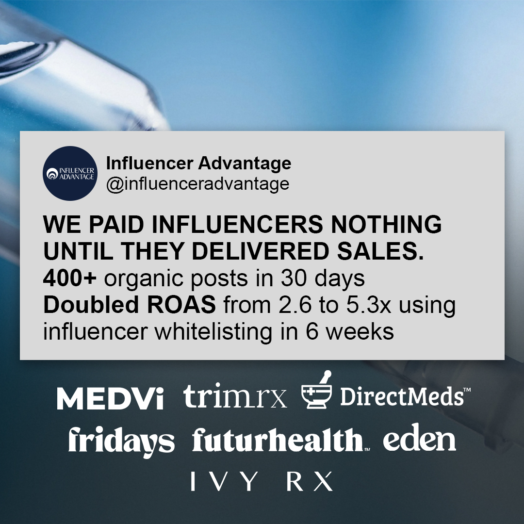 Influencer Advantage Facebook ad